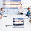 Miniatyrbild 4 av 5: 4 i 1 USB C HUB, dockningsstationsadapter med 4K-HDMI, VGA, grå