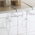 Miniatyrbillede 3 af 5: Ophængt vinglasophæng til op til 4 glas (2 stk., hvid)