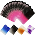 Miniatyrbild 4 av 4: 100 st Återförslutningsbara Zip-påsar, Matta Färgade Mylar-påsar för Mat, Lufttäta Ziplock-påsar för Matförpackning och Förvaring (Gradient Svart och Rosa, 10,5x15 cm)