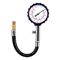 Miniatyrbild 1 av 5: Högprecisions Bärbar Däcktrycksmätare Lång Slang Manometer För Bil Motorcykel Urladdning