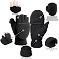 Miniatyrbilde 4 av 5: Vinterkonvertible hansker Flip Top Votter Varm Polar Fleece for