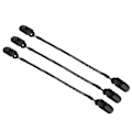 Miniatyrbillede 1 af 5: Hatteholder, Plast Hatteklips Reb til Fisketøj 3 stk Sort Hatteholder med 2 Clips