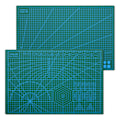 Miniatyrbilde 1 av 5: Sklisikker A3 skjærebrett 2 sider - Selvhelbredende trykte skjærebrett - Grønn - 45 x 30 cm - A3 skjærebrett for quilting, sying, scrapbooking，En del