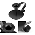 Miniatyrbillede 2 af 5: Lysestage, Lysestage Retro Jern Kegle Lysestage Holder Håndlavet Lysestage Stand Hjem Lysestage Middag Indretning, 2 stk