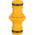 Miniatyrbillede 3 af 5: 6 stk. dobbelt haneslangeforbindelse slangefittings til at forbinde haveslangeslange (gul)