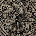 Pikkukuva 1 / 5: Kultainen Mandala-seinävaate makuuhuoneen estetiikkaan - Indie-seinävaate Hip