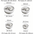 Miniatyrbillede 2 af 5: 6 stk. hvidt gummi af type A + hvidt gummi af type B + hvidt gummi af type C + hvidt gummi af type D + hvidt gummi af type E + hvidt gummibadekarprop af type F