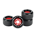 Miniatyrbillede 2 af 5: 4 stk. Skateboardhjul med 70mm diameter Skateboard Sort