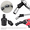 Miniatyrbilde 5 av 5: 3 stk Impact Gimbals Sett 1/2\" 3/8\" 1/4\" Reduser Adaptere Med Ball Og Spri