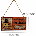 Miniatyrbild 4 av 4: Hainice Halloween Träskylt Dörr Väggdekorationer Prydnader Par