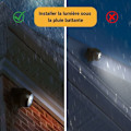 Pikkukuva 4 / 5: LED-valokeila liikeanturilla, 2 kpl langattomia LED-projektoria, 150 lumenia, irrotettava pallo, 360 asteen kierto ja kallistus