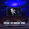 Miniatyrbillede 3 af 5: Astronaut Galaxy Projektor, Stjerneprojektor Galaxy Natlys - A