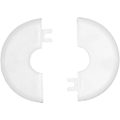 Pikkukuva 4 / 5: 2 kpl putken reiän ilmastointireiän koristekansi 10*40mm Snap On Whit