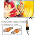 Miniatyrbillede 5 af 5: RJ45 Han til Hun RF Ethernet Koaksial Konverter Adapter til Linjetestere, Linjefindere, Linjedetekter og andet Detektorudstyr (2-pak/F til RJ