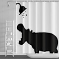 Miniatyrbillede 4 af 5: 1 stk. Dyremønstret bruseforhæng badeforhæng badeforhæng til B