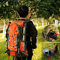 Miniatyrbild 3 av 5: Fällbart bord, bärbart fällbart campingbord, strandbord, kompakt multifunktionsbord, aluminium bordsskiva, lämplig för utomhusbruk, camping, stapling, grillning, strand