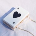 Miniatyrbilde 2 av 5: Aften Clutch Håndveske for Kvinner Poker Form Clutch Boks Veske