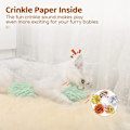 Miniatyrbild 3 av 5: Katt leksaker katt kuddar, 3-pack mjuka och hållbara Crinkle Sound Catnip leksaker, interaktiva katt kicker leksaker, grön, gul och violett，10.5*30.5CM