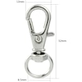 Miniatyrbilde 2 av 5: 50 stk Swivel Clasp Lanyard Snap Hooks, Metall Swivel Lanyard Snap Hook Lobs