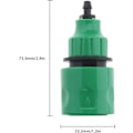 Miniatyrbillede 4 af 5: 2 stk. Havevandsslange Hurtigkobling Mikroirrigation Adapter Envejs Adapter Hane