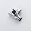Miniatyrbild 3 av 5: Krompläterad mässings 3-vägs duschdiverter, G1/2\" T-formad adapterventil för väggmonterad duscharm