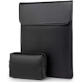 Miniatyrbillede 1 af 5: 13 tommer lammeskind læder laptop sleeve kompatibel med MacBook Ai