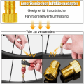 Miniatyrbillede 3 af 5: 15 stk. cykelventil adapter, cykelventil adapter, kuglepumpe nål, standard luftpumpe cykelventil adapter, luftkompressor, volleyball, fodbold, va