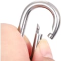 Miniatyrbilde 3 av 5: 20 stk 304 rustfritt stål karabiner, M5 rustfritt stål karabiner, 50
