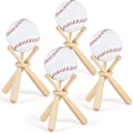 Pikkukuva 1 / 5: Puinen baseball-teline näyttöpidike minibaseball-mailoilla ja