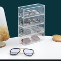 Miniatyrbillede 4 af 5: Briller Opbevaringsboks, 4 Lag Klar Akryl Rektangulær Solbriller