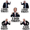 Miniatyrbilde 1 av 5: 100 I Did That Biden-klistremerker, Biden I Did That-klistremerker, Morsomme I Did That-klistremerker