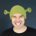 Miniatyrbilde 2 av 5: Håndlaget strikket ullhue Grønn Monster Shrek-lue