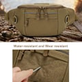 Miniatyrbild 4 av 5: Taktisk midjeväska, nylon Oxford utility multipurpose EDC crossbody sling pack C