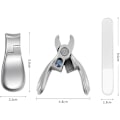 Miniatyrbild 3 av 5: Premium Stål Nagelklippare Set - Robust, Skarp, Ergonomisk, Bred Öppning, För Tjocka Naglar, Manikyr, Tånaglar