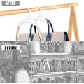 Miniatyrbild 4 av 5: 10 Stycken Klädstång för Handväskor, Handväskkrokar i Plast för Garderob, Väskkrok för Förvaring på Halkfritt Material, för Ryggsäck, Vit