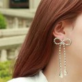 Miniatyrbillede 2 af 5: Vedhæng Øreringe Sølv Dangle Øreringe Kvinders Rhinestone Øreringe Letvægts
