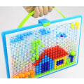 Pikkukuva 3 / 3: Mosaiikkisieni Pegboard Sekoitettu Väri Pakkaus, Palapeli 3D Peli Koulutuslelu
