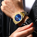Miniatyrbilde 3 av 5: Herre klokke Casual vanntett klokke analog display gull