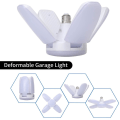 Miniatyrbillede 2 af 5: 60w LED-garagelampe, E27 6000 lumen sikkerheds-loftlampe, deformerbar værkstedslampe med 4 justerbare paneler, superlys dagslys til garage