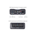 Miniatyrbillede 3 af 5: Scart til HDMI-konverteradapter, lyd-videokonverter understøtter HD