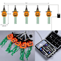 Pikkukuva 5 / 5: Halloween-valosarja, kurpitsa, aave, keijuka, paristoilla toimiva, juhlakoriste