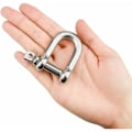 Miniatyrbillede 3 af 5: 5 stk. M10 D-ring-sjakkelåse i 304 rustfrit stål til tunge løft