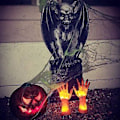 Miniatyrbilde 3 av 5: Solar Devil Hand Claw Resin Ornament Halloween Dekorasjon
