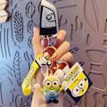 Pikkukuva 2 / 2: 1-Pack Minions avaimenperä 3D-hahmo Satunnaisesti valittu monivärinen