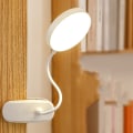 Miniatyrbilde 1 av 5: USB-oppladbar klipslampe LED-leselampe skrivebordslampe