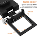 Miniatyrbillede 3 af 5: 10x Metal Foldbar Desktop Lup med LED-lys til Tekstil Optisk Linse