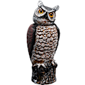 Miniatyrbild 5 av 5: 1x Plastuggla Dekor Staty Utomhus Uggla Uteplats Uggla Gräsmatta Uggla med R