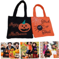 Miniatyrbillede 5 af 5: Halloween Non-Woven Taske Lille Gavepose Tote Taske Slikpose med 2 Håndtag, Halloween Slikpose, 20*19CM