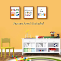 Miniatyrbild 4 av 5: Vattenfärg Ord Inspirerande Citat Typografi Konsttryck Set av 3