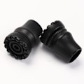 Miniatyrbillede 2 af 3: 16mm Stokspids, 4 Pakker Anti-Skrid Sikkerhedsgummi Stokspidser til 16mm Standard Stok, Sort